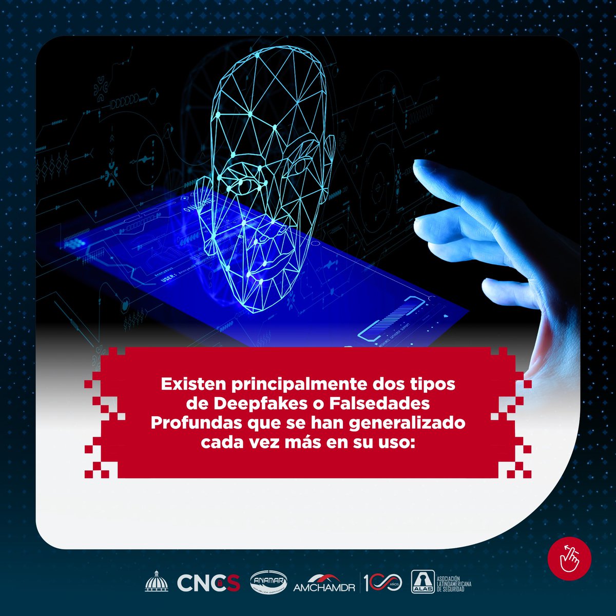 CNCSRD's tweet photo. ¡Cuidado! Los deepfakes pueden ser extremadamente convincentes. Mantente informado y aprende a identificarlos para no caer en engaños.
#Deepfakes #Deepfaces #Deepvoices #SeguridadDigital https://t.co/brsQo5tj6m