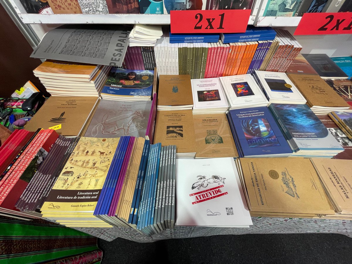 #pakarinaenlafil
Hasta el 6 agosto encuentra el 2x1 en toda nuestra biblioteca de poesía🤩
¡Ya estamos atendiendo!📚🏃‍♀️
#pakarinaediciones #poesíapakarina #literaturaenlenguasoriginarias #literaturasandinoamazónicas
