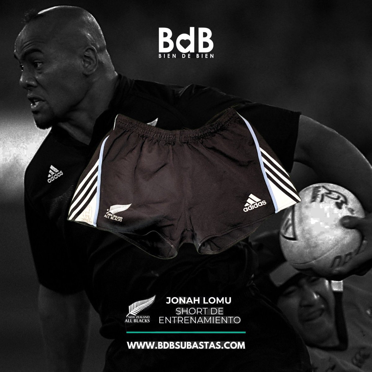 🔥🏉 ¡Subastá acá por el short de Jonah Lomu! bdbsubastas.com/subasta/short-… Usado en la gira de <a href="/AllBlacks/">All Blacks</a> por Argentina durante 2001 ¡Tenés tiempo hasta el 5/8! bdbsubastas.com/subasta/short-…