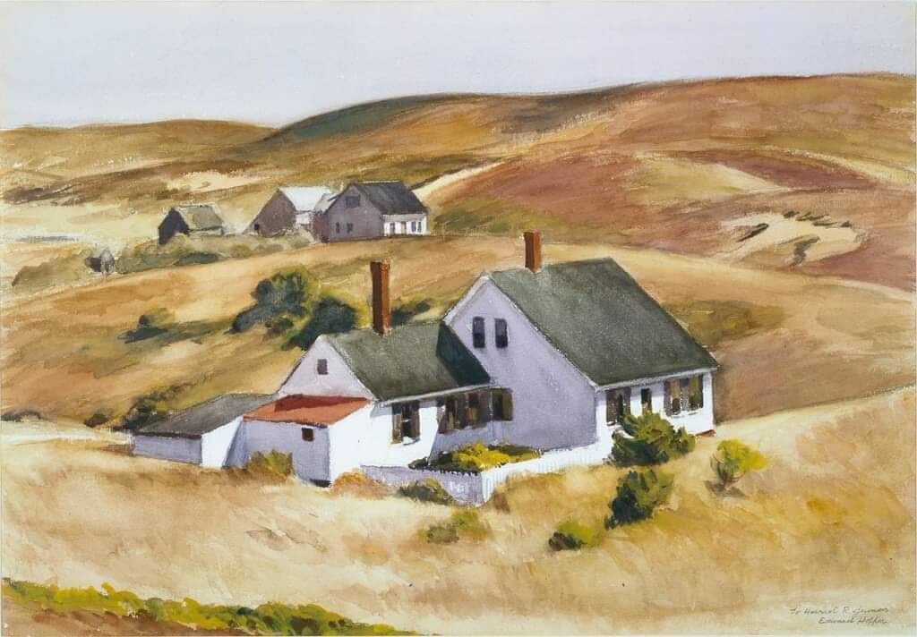 Edward Hopper.
Jenness House, Truro. 1934