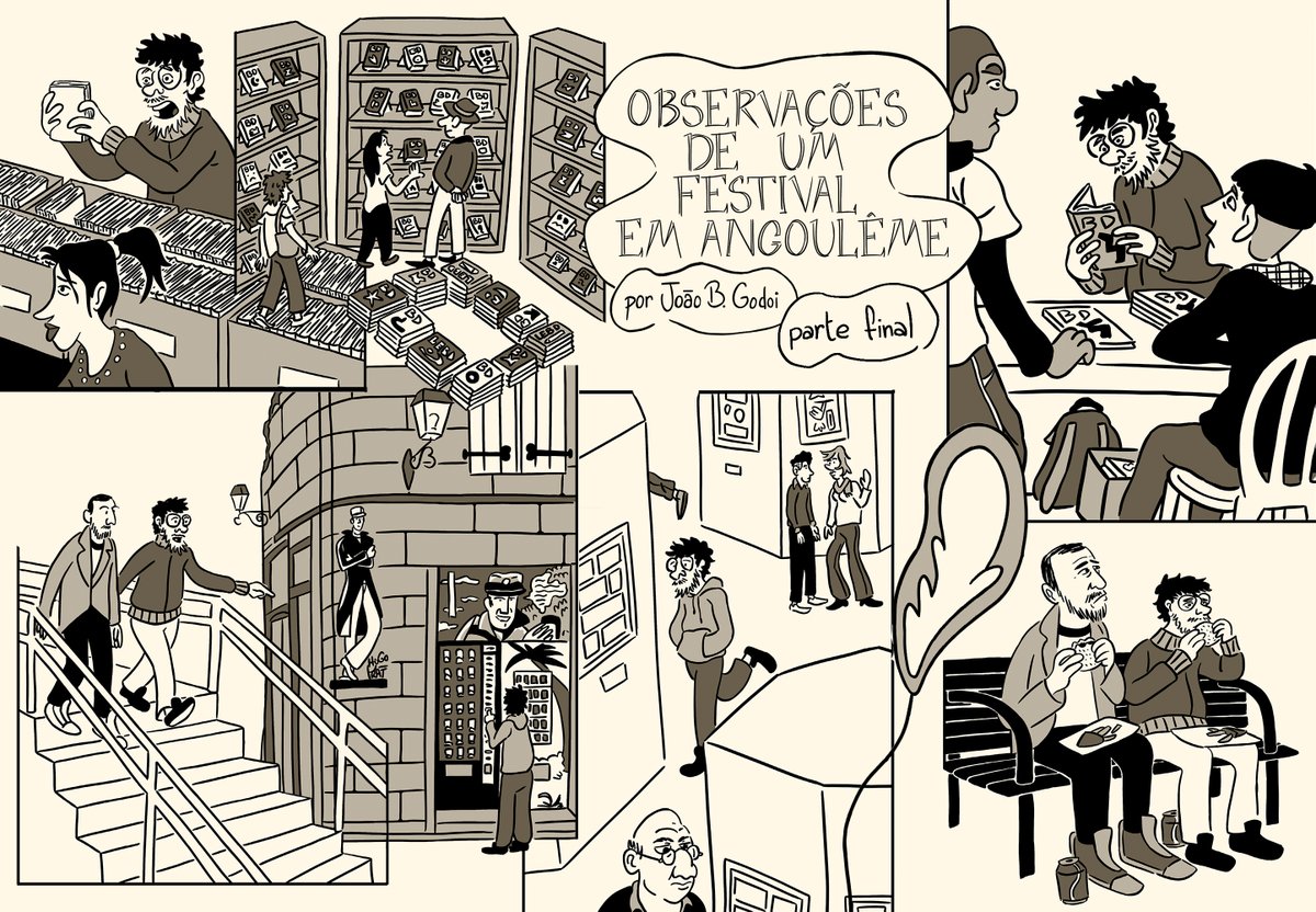 thiago_cido's tweet photo. Está no ar a parte final da HQ do João Godoi publicada no O Quadro e o Risco. "Observações de um Festival em Angoulême" é um relato sobre o lendário evento de quadrinho francês

Link no tuíte abaixo https://t.co/KlvXmdoOGV