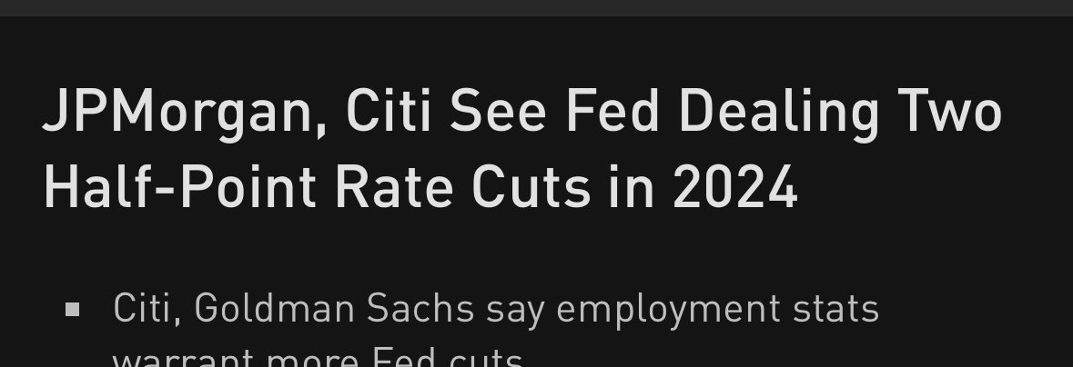 elerianm's tweet image. Further to the earlier post (below), here’s yet another example (this one from Bloomberg) of the ongoing massive move in what a growing number of market analysts think the Federal Reserve will do.
The notion of the Fed starting its cutting cycle with TWO rate reductions of FIFTY…