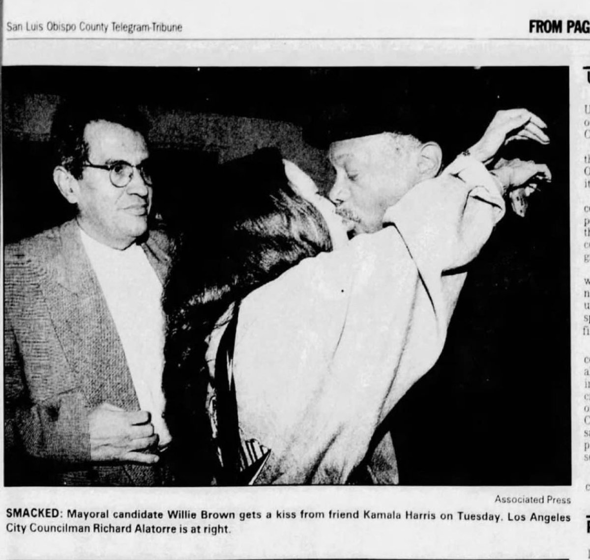 Kamala’s road to success. 
11-8-95. San Luis Obispo Tribune. 

Credit: <a href="/LauraLoomer/">Laura Loomer</a>