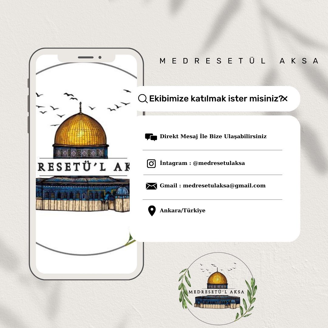 Medresetü'l Aksa (@medresetulaksa) on Twitter photo 