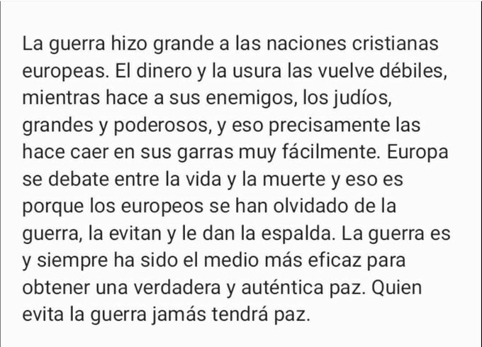 La guerra siempre lo decide todo. Una guerra perdida te puede llevar a la completa esclavitud y por el