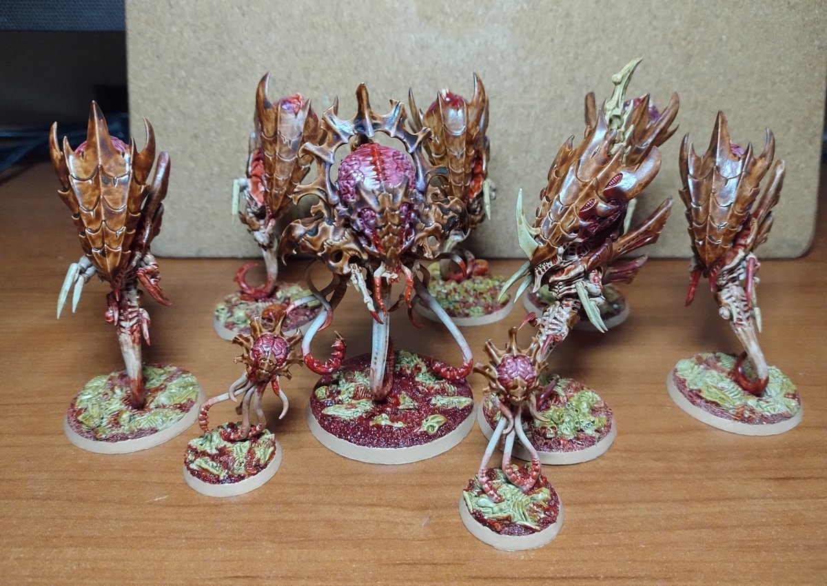 Tomgum0's tweet photo. Brain family completed!!

Hive mind is ready for a harvesting!

#warmongers #warhammer40k #WarhammerCommunity #wh40k #PaintingWarhammer #Tyranids https://t.co/pc3WoXnxGV