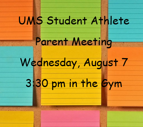 Parents, we will have a Parent/Student Athletic Meeting shortly after Meet the Teacher on Wednesday, August 7.  Please plan to join us in the Gym at 3:30pm. 

Cross Country, Volleyball and Flag Football may begin on Monday, August 19!