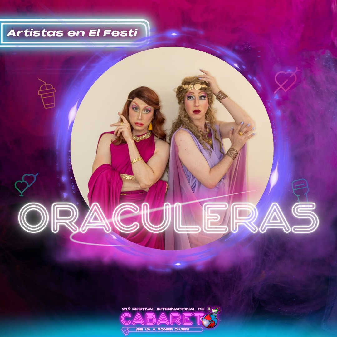 FestivalCabaret's tweet photo. Estamos a nada de comenzar la #FiestaCabaretera más todo que ver de la mundaa🌎💃🕺

Y las presentaciones continúan 🫶 
#ArtistasEnElFesti presenta a Oraculeras 🫦 🔥 https://t.co/o54PDJQQrS