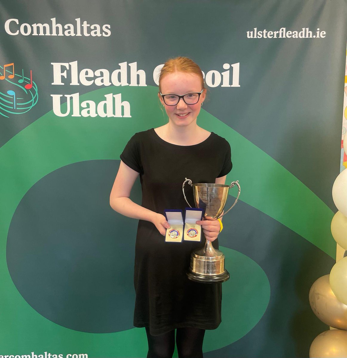 GSOTM1's tweet photo. ✨Huge Congratulations to Etain Murphy on winning the 12-15 Flute age group &amp; the 12-15 Flute Slow Airs at the Ulster Fleadh today! ✨

Big Congratulations also to our Bodhrán tutor Niamh Reynolds who came 2nd in the 15-18 Bodhrán Age Group &amp; accompanied by Jane Finnegan https://t.co/gAcs04zmFz