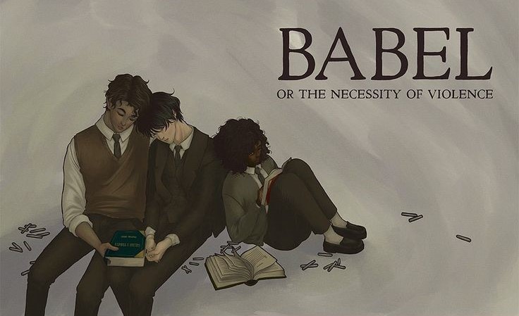 Reseña de Babel, una historia arcana🪶📜
Género: fantasía, ficción histórica.
Autora: R. F. Kuang.
⭐️: 5/5.

Uno de los mejores libros que leí en mi vida.
Fanart 🎨: phoires en ig.