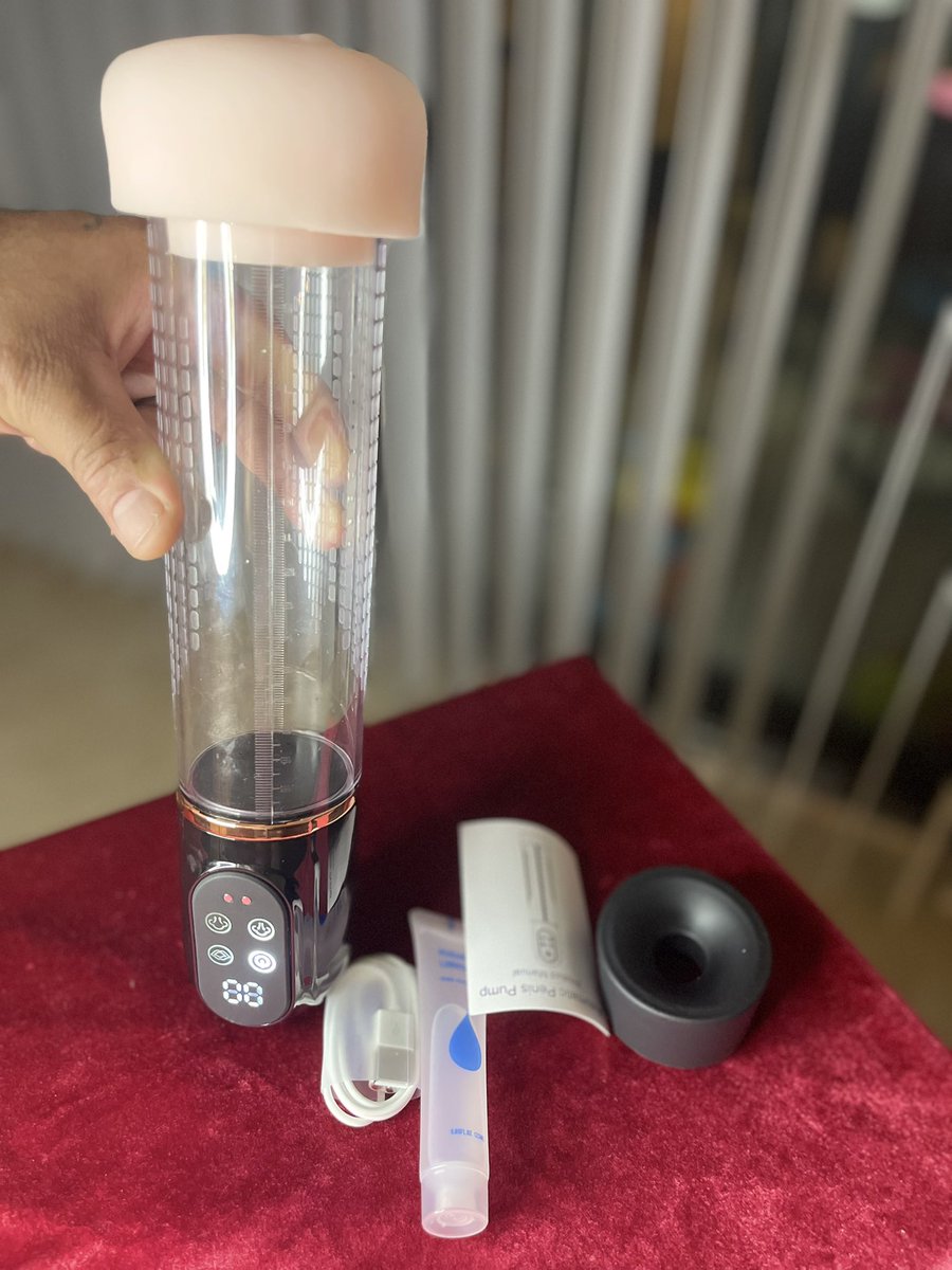 cuddle_buttt's tweet photo. What an amazing Penis Pump 🤩definitely check this one out .  worked sooo nicely.  Courtesy of @KA12580 😈🍆 👉🏻click 👉🏻 https://t.co/fu0xwil7Q9👈🏻 to get this toy #amazontoytester #sextoytester #toyreviews #penispump #dicktrainer #malestrokertoy #pocketpussy https://t.co/DfGh05FYCU
