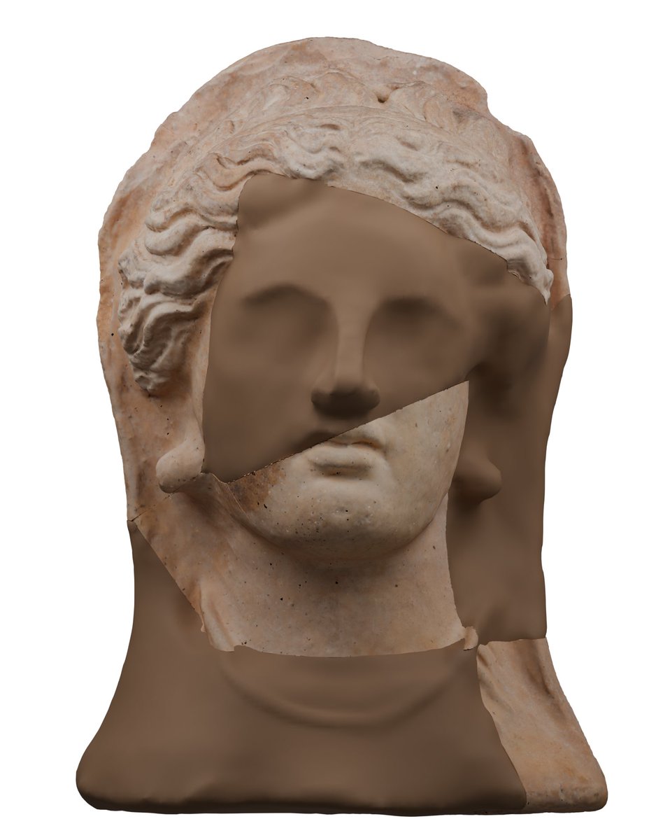mpinto79's tweet photo. Proceso de restauración virtual #3D con #blender de un busto de terracota. 💻🎨Ejercicio para el máster en @PatrimVirtual de la @UA_Universidad #virtualrestoration #virtualheritage #patrimoniovirtual #3dart @Smithsonian3D @MANArqueologico https://t.co/hOBQdsk5m9