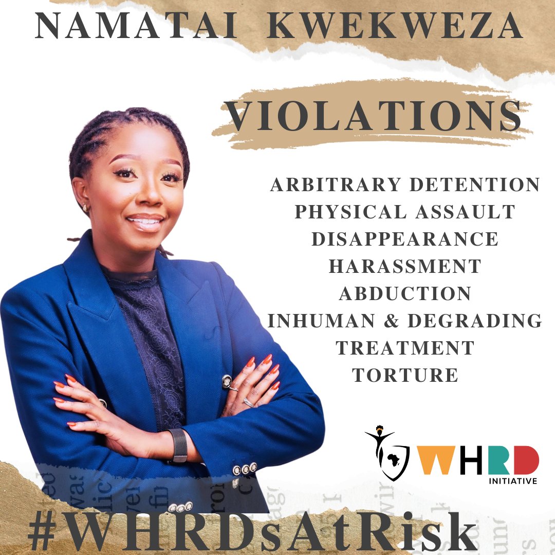 𝗧𝗿𝗶𝗴𝗴𝗲𝗿 𝗪𝗮𝗿𝗻𝗶𝗻𝗴: The following content contains graphic descriptions of torture and violence that may be distressing to some readers.

Our trial monitor on the ground witnessed the trial held today during which Namatai Kwekweza <a href="/namataik_/">Namatai Kwekweza🇿🇼</a> through her lawyers
