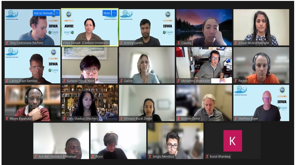 With 15 #WaterSoftHack Fellows &amp; >130 participants our cyber-training has been completed for 2024. Pls apply for our cybertraining next year (application time=Mar-Apr 2025) focusing on machine learning and time series modeling. Recordings= youtube.com/watch?v=D6Zndw…
#waterscience