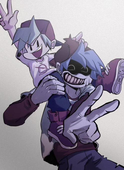 2人のピース好き #sillybilly