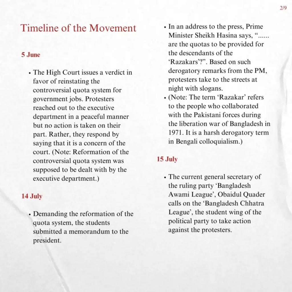 AlmiTanzina's tweet photo. This is Info-graphics of the on going  student  protest of Bangladesh made by the students.We need your help to save the Students and also our country.@aljazeeraenglish @cnnpolitics @cnni
#SaveBangladeshiStudents #StudentsUnderAttack #StepDownHasina
#BangladeshQuothaMovement https://t.co/4n4UxcyFD4