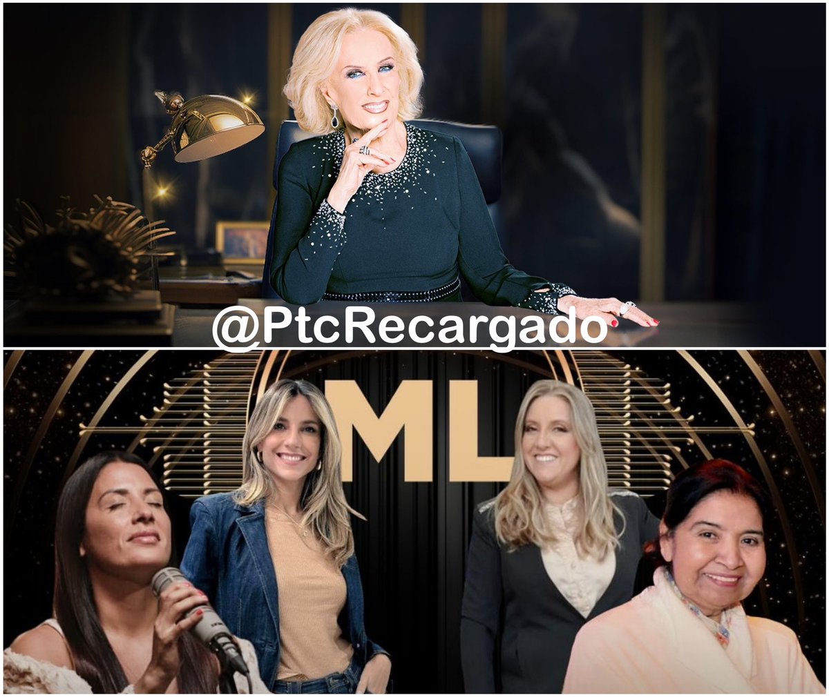 PtcRecargado's tweet photo. Sábado 21:30 Hs
#LaNocheDeML 🍴
Con Mirtha Legrand
Invitados
⭐️ #LedaBergonzi
⭐️ @LuduenaMBelen
⭐️ @paulabernini
⭐️ #MargaritaBarrientos https://t.co/e5Vrx98Zmg