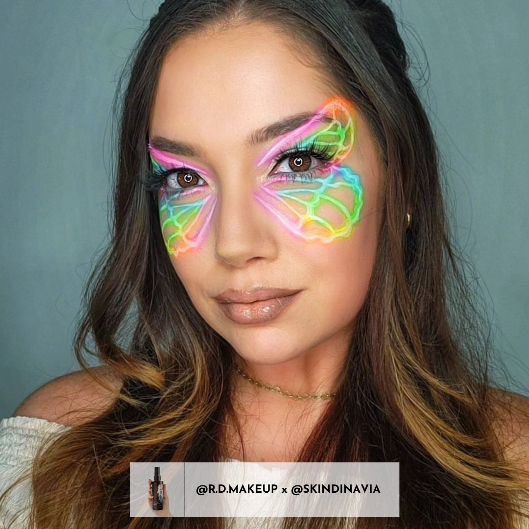 Stunning neon colors we wouldn't want to see fade away! This glam was set and sealed with our Makeup Finishing Spray. 🤩

#dailymakeup #makeupaddiction #makeupgeek #makeuplife #makeupjunkies #makeupideas #makeuplove #makeuplooks #makeuplovers #settingspray #grwm