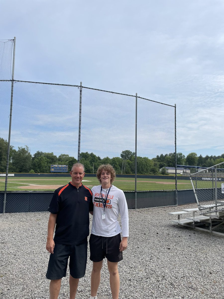 EthanPowell102's tweet photo. Had a great two visits at @thielcollege to check out their baseball program and tour their campus and see all of their college life. @ThielBaseball #gocats https://t.co/VWo7AZqtEv