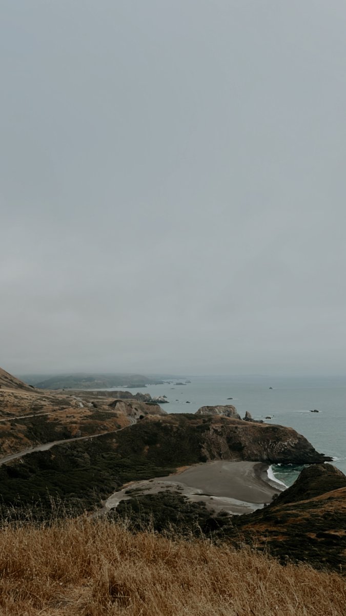 Driving up the California coast. 🌊
