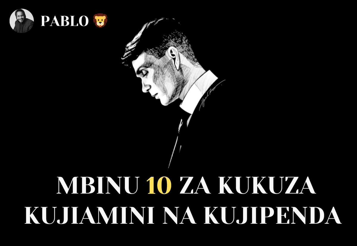 TheForgexx's tweet photo. Mwanamume  anahitaji kujiamini ili kufanikiwa katika nyanja zote za maisha. 

Kujiamini si kitu unachozaliwa nacho, ni ujuzi unaojifunza na kuukuza.

NJIA 10 ZA KUKUZA KUJIAMINI

Fungua thread 🧵 👇🏾 https://t.co/nbSGvNVWk4
