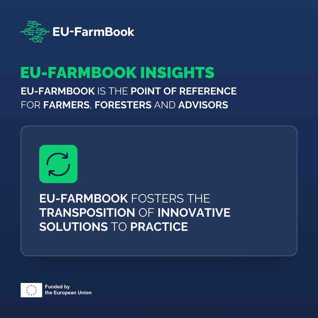 EU-FarmBook (@eufarmbook) on Twitter photo ๐ #EUFarmBook is ready for Contributors and will soon be available to all, fostering the use of innovative solutions to practice.
Let's bridge the gap between research and practice: shorturl.at/VoAni
#EUFarmBookInsights <a href="/eucapnetwork/">EU CAP Network</a> <a href="/REA_research/">European Research Executive Agency</a> ๐ #EUFarmBook is ready for Contributors and will soon be available to all, fostering the use of innovative solutions to practice.
Let's bridge the gap between research and practice: shorturl.at/VoAni
#EUFarmBookInsights <a href="/eucapnetwork/">EU CAP Network</a> <a href="/REA_research/">European Research Executive Agency</a>