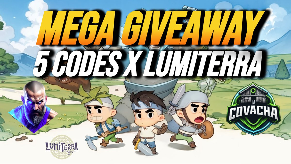 GamePlayNoti's tweet photo. 🌟GIVEAWAY x 5 LUMITERRA WHITELIST!

We're continuing to celebrate our PARTNERSHIP with @LumiterraGame 🎉

Giveaway 1 x 1 WL:
-Follow: @GamePlayNoti @LumiterraGame 
-❤️ + RT + tagg 2 friends and your RONIN ADDRESS

Giveaway 2 &amp; 3 on these profiles:
@LaCovachaGuild  
@ELREA01 https://t.co/JZgAJCIz3U