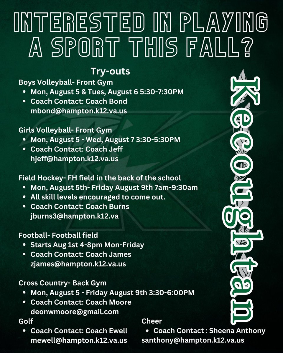 Kecoughtan Athletics tweet media