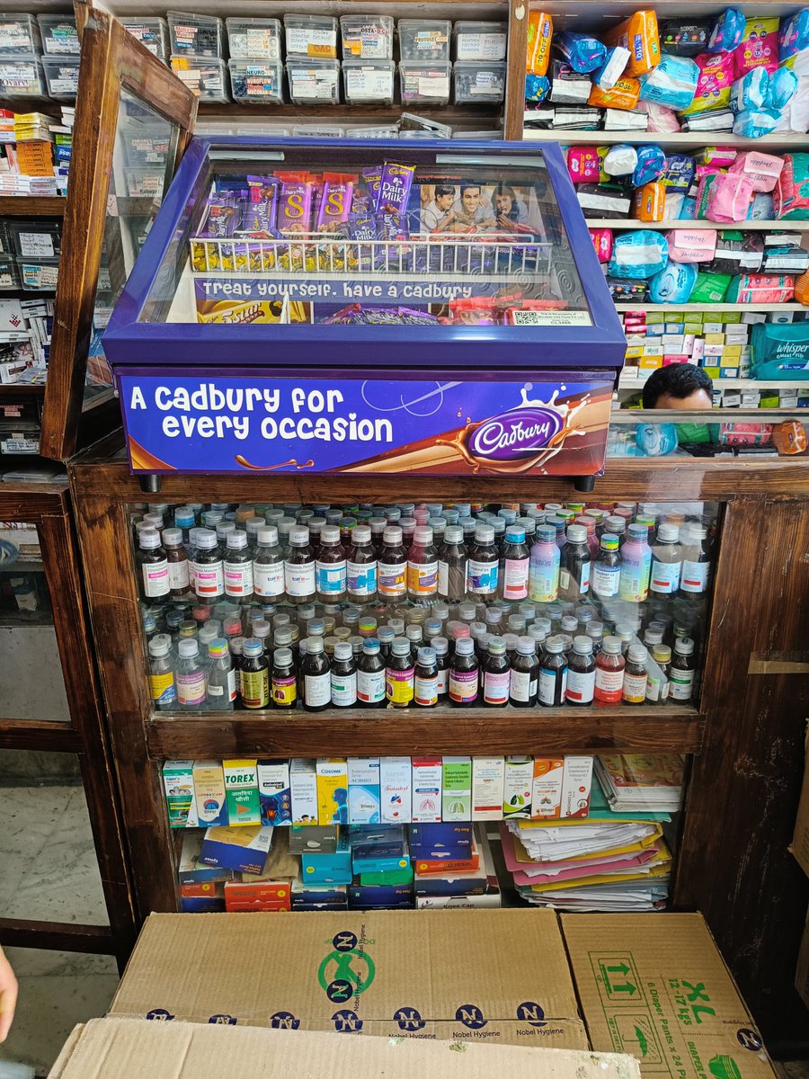junaydpeerzada's tweet photo. Welcome to the typical desi #Pharmacy.

Cure your headache with Paracetamol and your bad mood with chocolate. 🙄

#OneStopShop https://t.co/pI95spaKpT