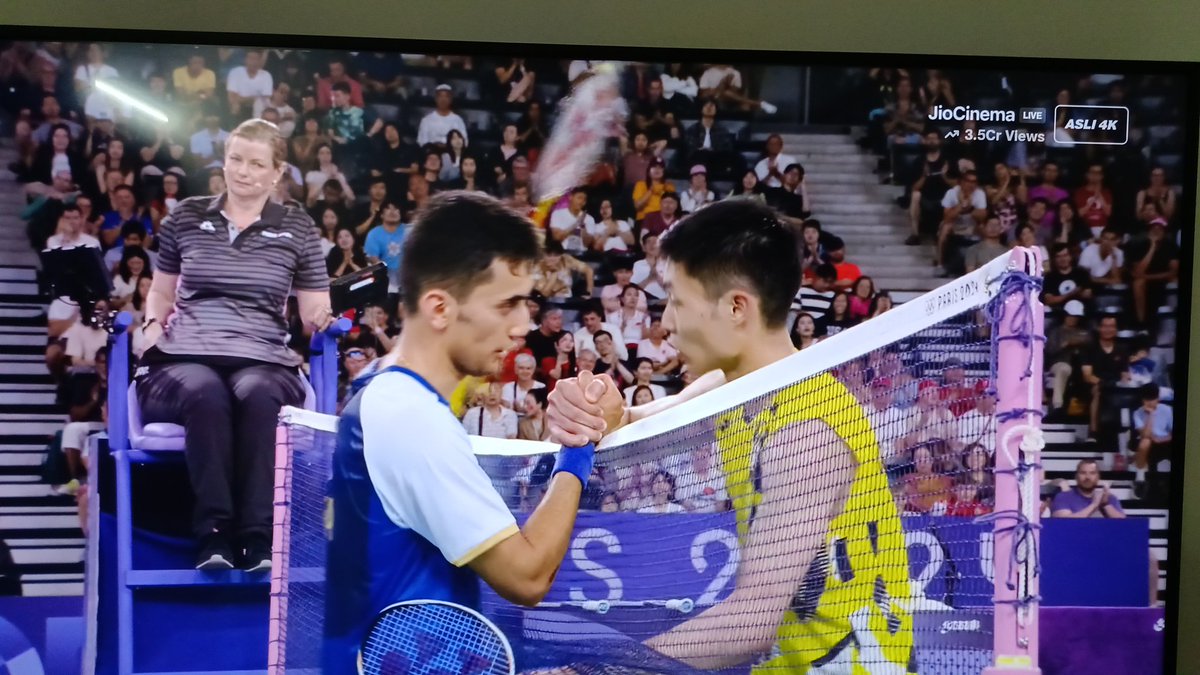 K9Singh's tweet photo. What a performance by @lakshya_sen! Go #India! #Paris2024 #OlympicGamesParis2024 https://t.co/sSiGwkkgog