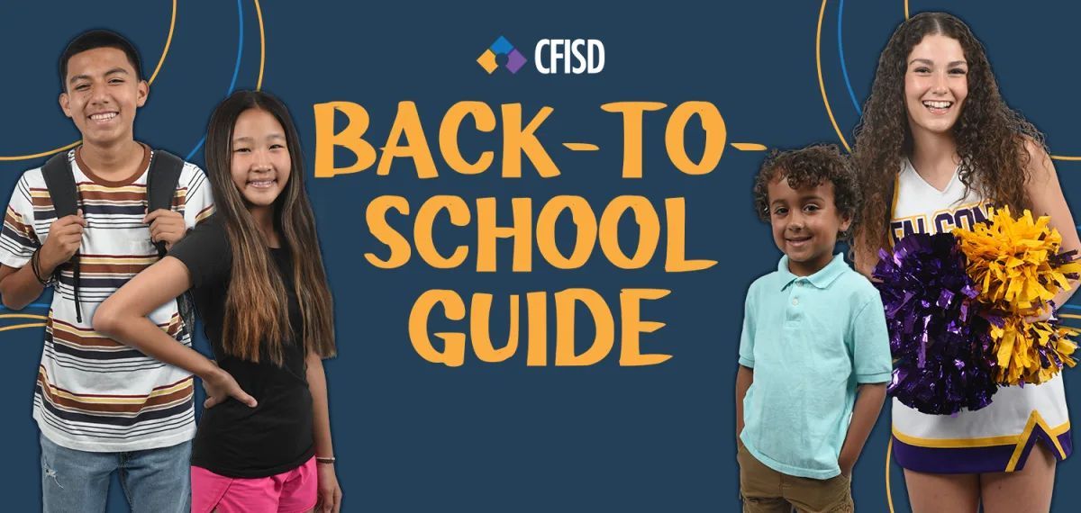 CyFairISD's tweet photo. The 2024-2025 school year kicks off on Aug. 19. Visit our #CFISDback2school guide for all the resources to start the year off right: https://t.co/GlA6ujyS2D. https://t.co/MmxkyeR4Nq