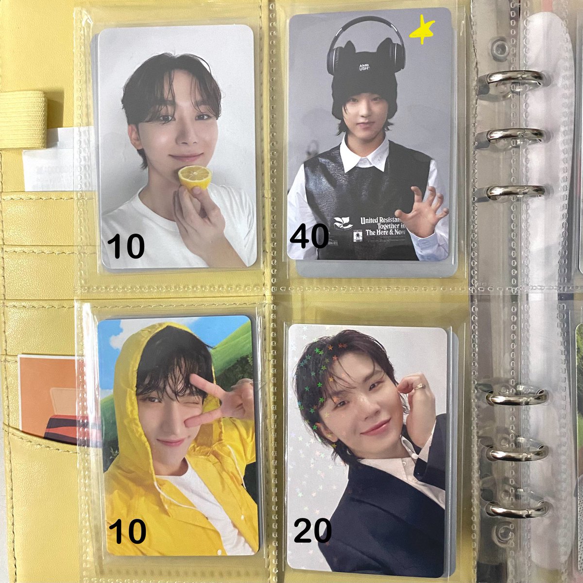 4vaIentine's tweet photo. help rt | wts

seventeen pcs &amp; pc holder
- in bulk for RM350
- starred pcs = need to tie w >2 pcs
- can purchase individually, price stated in picture
- meet up @ #Cherry_Monster
- all in good condition

wm 8 em 15
dm to buy!
#pasarsvt #pasarseventeen https://t.co/Zy92Hz9Xcu