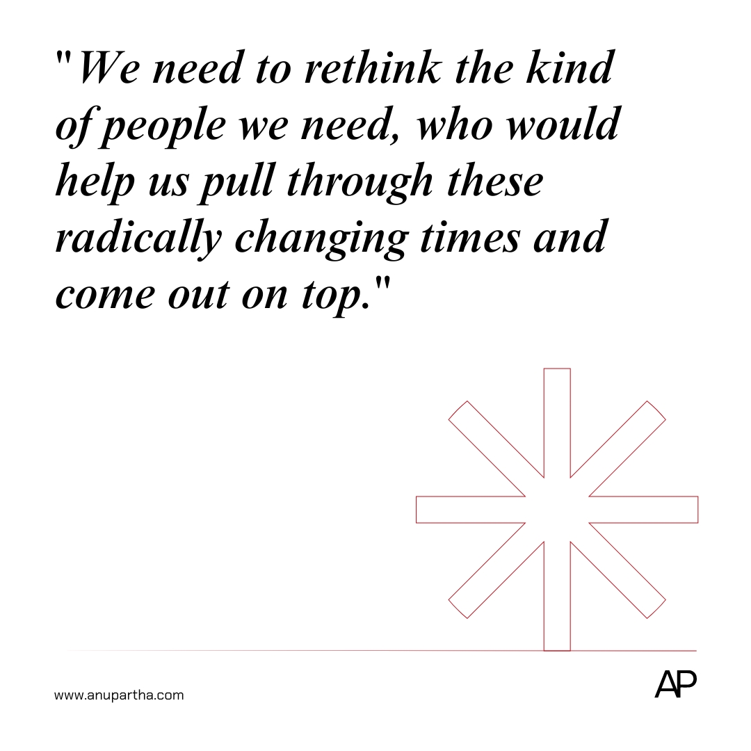 anupartha's tweet image. Navigating unprecedented changes in your business? 

Learn how tech advancements are reshaping #Leadership strategies &amp;amp; gain insights on identifying #TransformationalLeaders to help your organization thrive.

anupartha.com/blog/hiring-di…