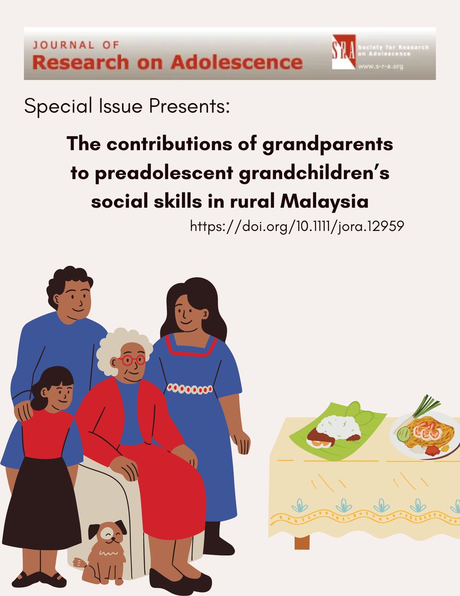 Do grandparents contribute to their grandchildren's social skills? The short answer is: YES! 

This special issue article explored how and why grandparents are so important. Does this article pique your interest? You can read more about it here: 

doi.org/10.1111/jora.1…
