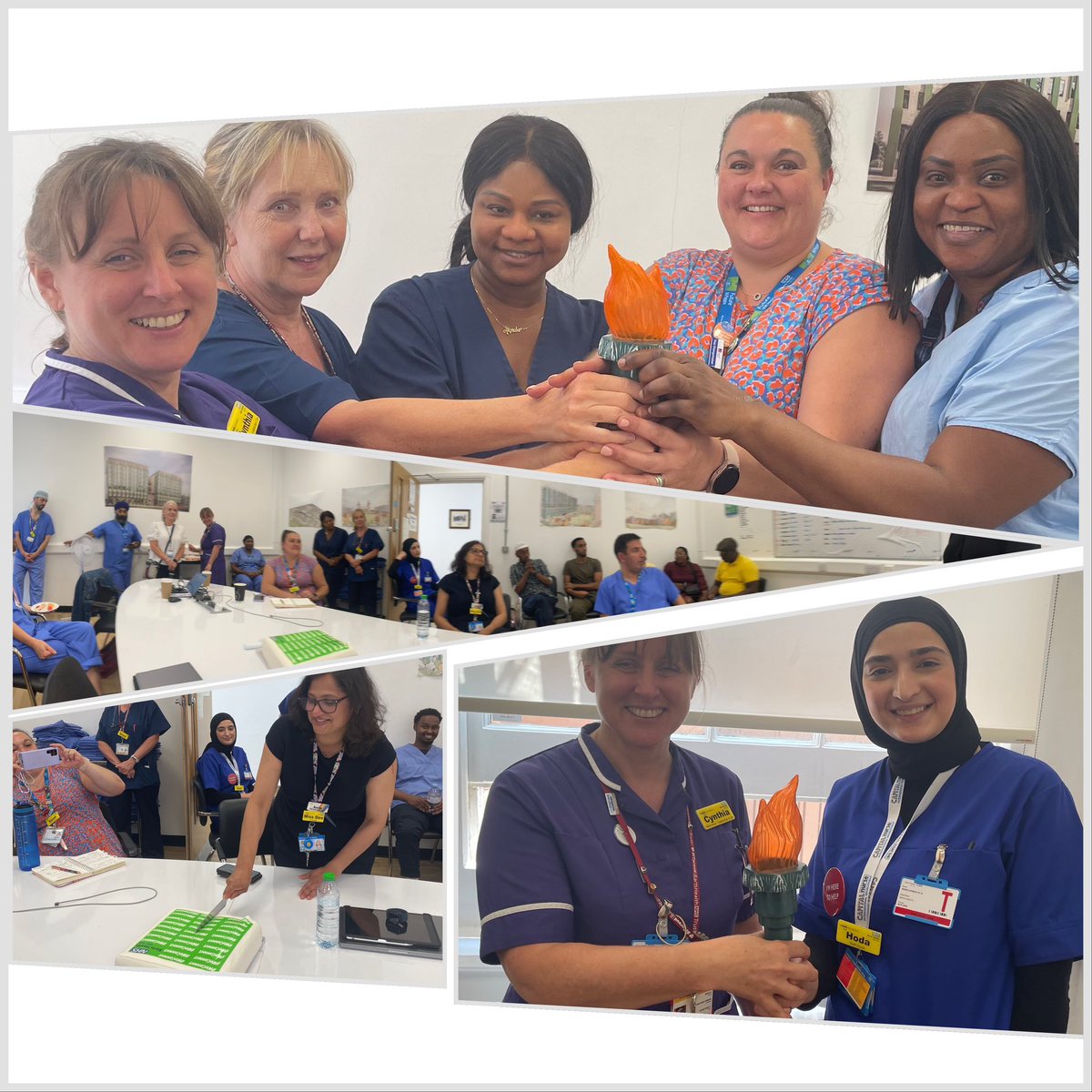 <a href="/BHWeConnect/">WeConnectBH</a> Keeping the #digitaltransformation flame alight 🔥 passing the torch from Newham Hospital to Whipps Cross <a href="/NHSBartsHealth/">Barts Health</a> symbolising the #teamwork &amp; #unity in coming together across our Group to sustain impact #healthinformatics #criticalcare #periop #maternity 💚✅