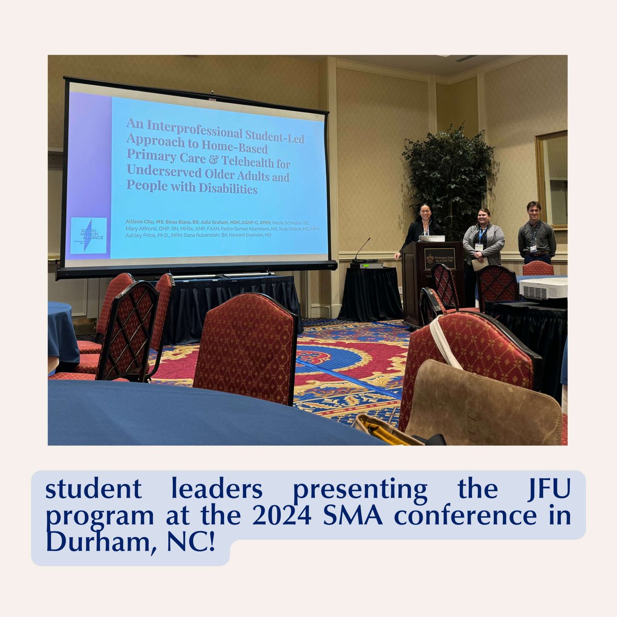 In JFU plus, medical and nursing students facilitate telehealth appointments in patients’ homes. The value of meeting patients where they are and performing the visit on their own terms cannot be overstated!