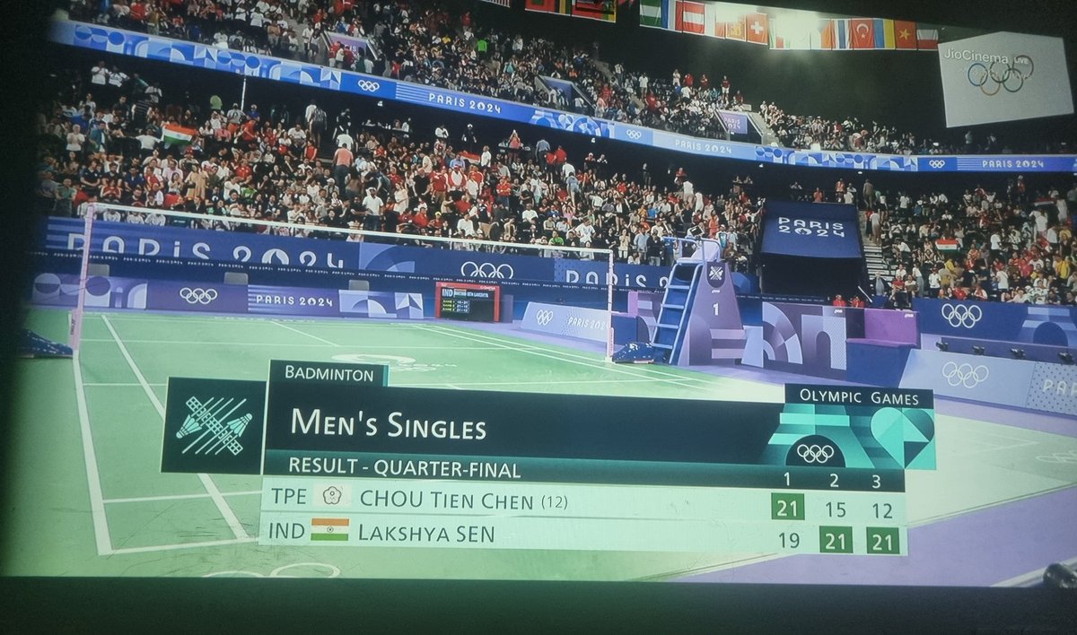 kishorezacks's tweet photo. This man  #LakshyaSen is on fire🔥🔥 

#Badminton #Paris2024 
#Paris2024Olympic 
#ParisOlympics2024 https://t.co/LzhP21ZZLN