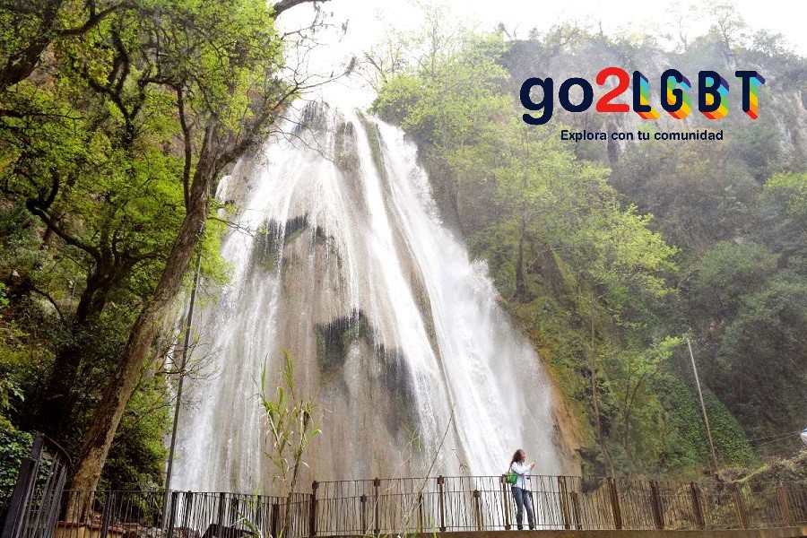 VisitaMexLGBT's tweet photo. La Cascada Cola de Caballo monumento natural del Pueblo Mágico de Santiago en Nuevo León. El agua fresca y cristalina hace cientos de años desciende desde los afluentes de la sierra madre oriental formando una de las cascadas más bellas de la región, la Cola de Caballo.
#go2lgbt https://t.co/H77oADAvKh