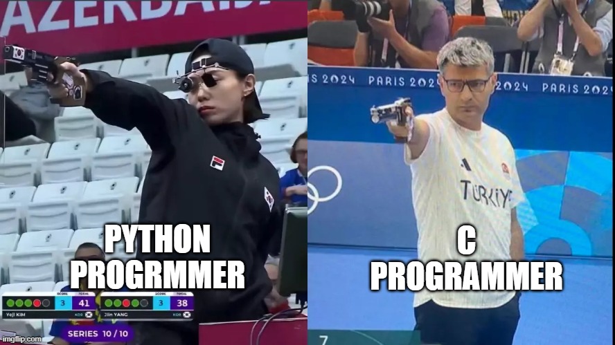 ninadpurohit's tweet image. Python vs C #ProgrammingHumour