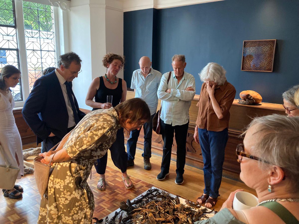Thanks to Almuth Tebbenhoff and her fellow artists for an inspirational tour of the Royal Society of Sculpture‘s Summer Exhibition. Open until 21st September.