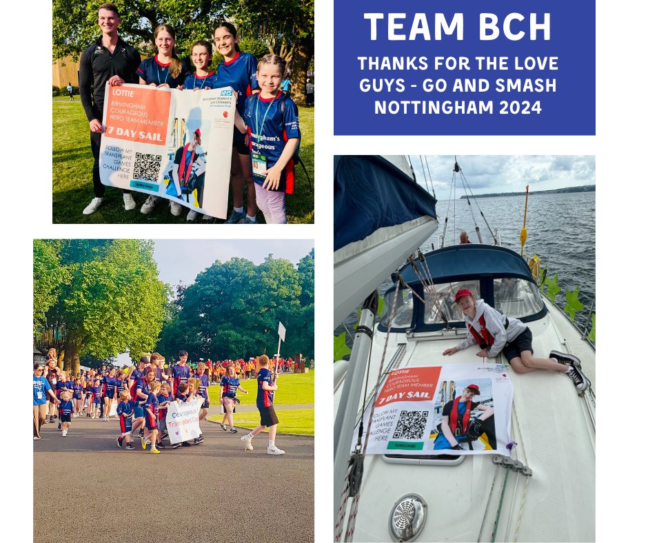 Lottie Bryon-Edmond (@chipbeblog) on Twitter photo I'm part of <a href="/bham_childrens/">Bham Children's Hosp ๐</a> and we have 43 children competing at the transplant games. Each truly grateful to their donors and donor families - Im sailing for 7 days and hope to establish a permanent memorial
to salute donors and families. gofund.me/37152376 I'm part of <a href="/bham_childrens/">Bham Children's Hosp ๐</a> and we have 43 children competing at the transplant games. Each truly grateful to their donors and donor families - Im sailing for 7 days and hope to establish a permanent memorial
to salute donors and families. gofund.me/37152376