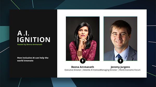 BeanMargot's tweet photo. In Deloitte’s AI Ignition podcast, the WEF’s Jeremy Jurgens shares how #ArtificialIntelligence adoption can help the world innovate in ways I hadn’t considered. Highly recommend. https://t.co/S4QlrM69Dy https://t.co/NV0iV7NRFV