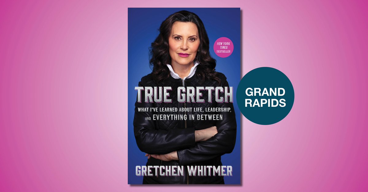 Join us on August 15th at 6:30pm for an event with Governor Gretchen Whitmer at the historic St. Cecilia Music Center in downtown Grand Rapids.

Tickets are required for this event, and each ticket will include a signed copy of True Gretch.

events.humanitix.com/an-evening-wit…