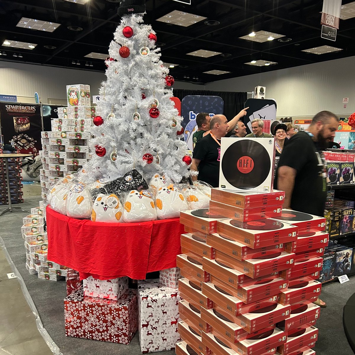 GENCON Thursday report. The quiet before the storm pics. Before the three hour line of constant sales and traffic control. The single biggest day we've ever had at Gencon in 21 years - and three more days to go!! I hope to see you there. Stop on by and say hi.