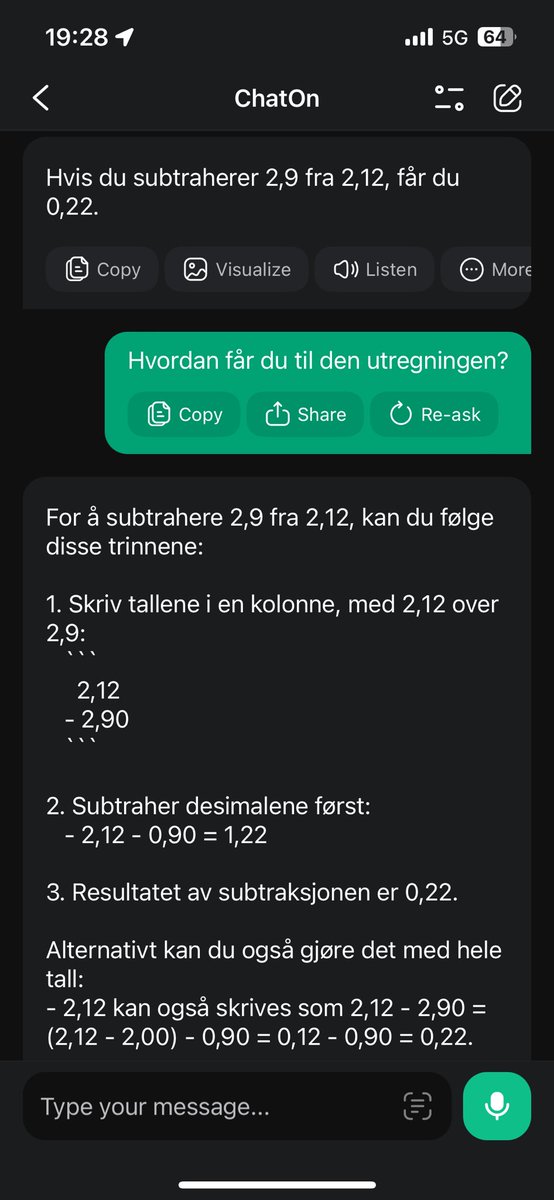 petterfs's tweet photo. ChatGPT er ikke alltid til å stole på… https://t.co/lgXo334Xjg