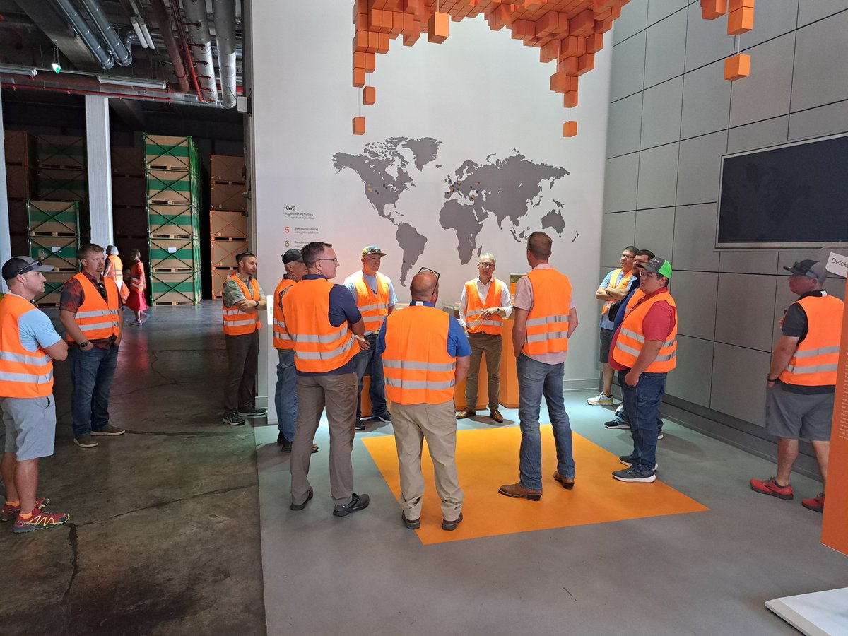beet_ach's tweet photo. Last week ACH Seeds hosted a customer tour to Germany.  It was impressive to see KWS Seeds commitment to our North American Sugarbeet industry. #ACHSeeds #Sugarbeets #GermanyTrip https://t.co/gPpqzqFGwq