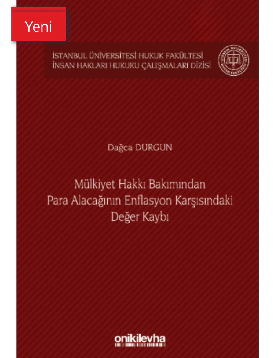 Alacağın enflasyon karşısındaki değer kaybını giderecek çözüm yollarını mülkiyet hakkı ve AYM kararları doğrultusunda göstermeye çalıştığım kitabım yayımlandı. İlgilisine faydalı, derde derman olmasını umuyorum.😊
Link için: hukukmarket.com/insan-haklari-…