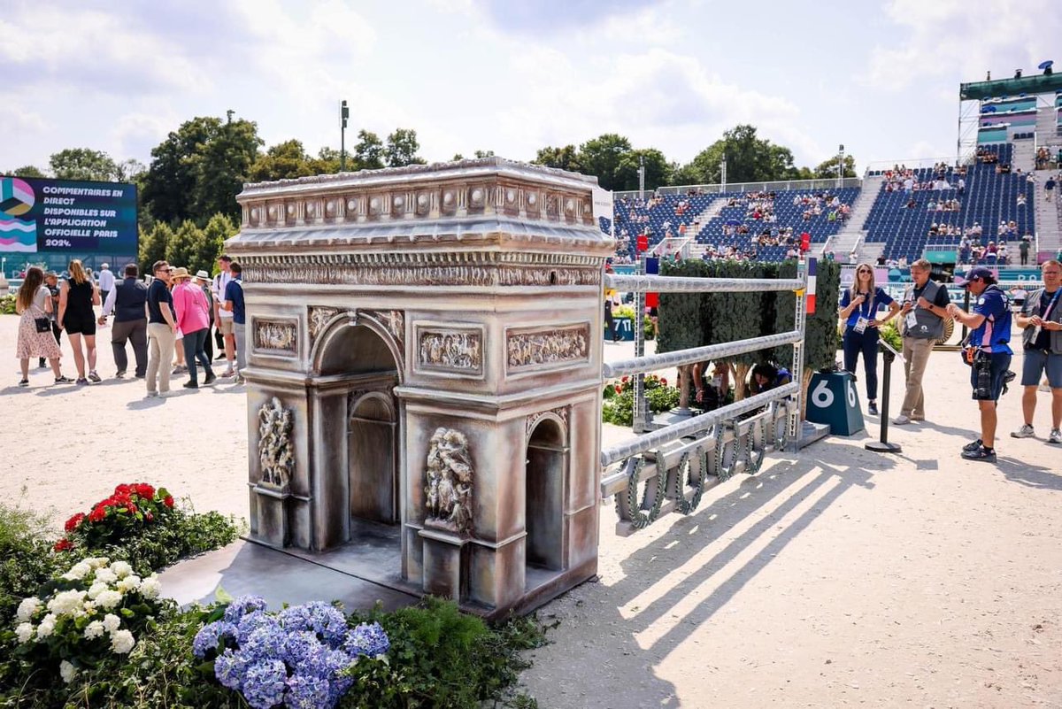 The show jumping fences at the Olympics are literally works of art???? Insane