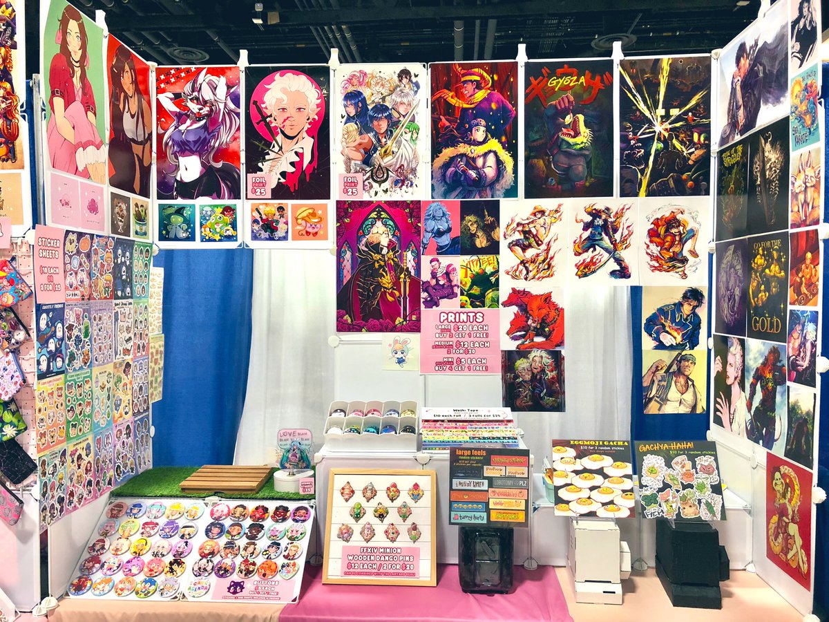 kiiyame's tweet photo. Good morning Otakon!!! I’m at table D105 near the escalators with my friend Octo Star!!! Come visit us this weekend and chat about FFXIV or whatever your heart desires!! 🥰 You can view my catelog in my pinned messages (for AX but I have the same things here!!) https://t.co/J3L4VrbxMV