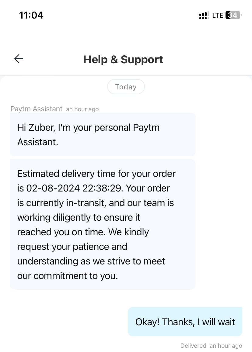zuber2125's tweet photo. I order pizza from paytm app  but no response from app @Paytm @Paytmcare @ONDC_Official https://t.co/rKA6cyyjsI